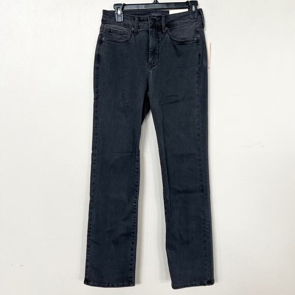 New NYDJ Marilyn High Rise Straight Jeans Women’s SIZE 2 Inseam 31” Cloud Stone - Picture 5 of 12